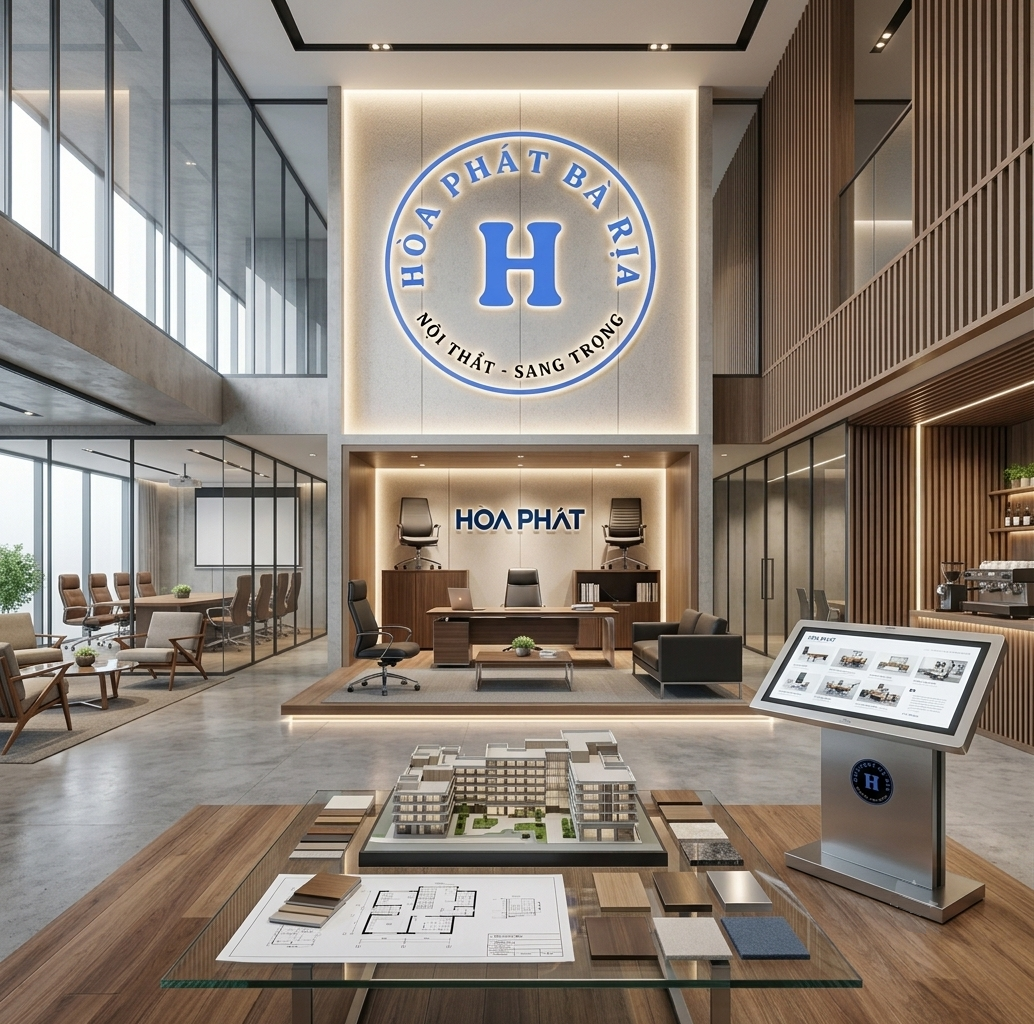 Không gian trưng bày Showroom Nội Thất Hòa Phát Bà Rịa